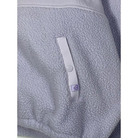 Blogilates x Target Womens Campfire Fleece Full Zip Jacket 1X Light Purple - Picture 5 of 9